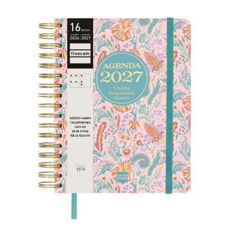 AGENDA ESPIRAL DOBLE 16 MESOS 16M VITAE 1/4 SVH 26-27 ROSA | 8422952415565