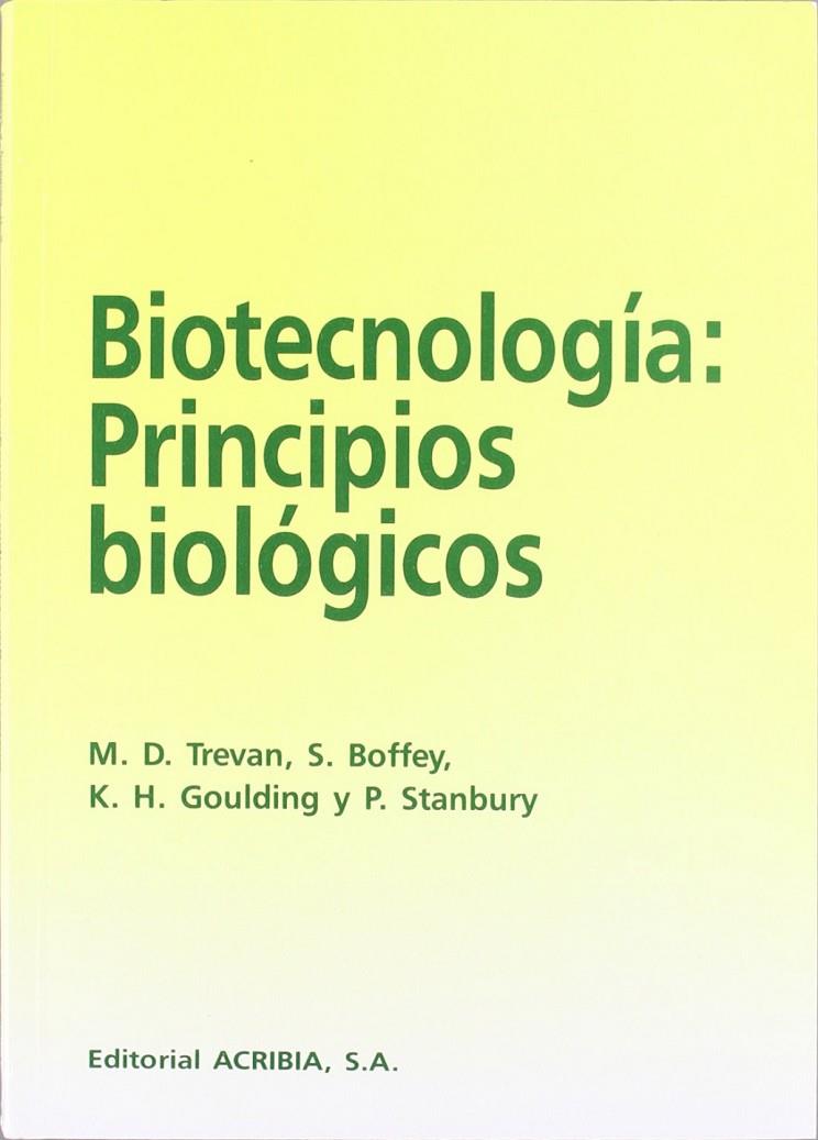 BIOTECNOLOGÍA | 9788420006710 | TREVAN M., D.