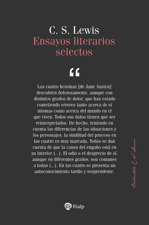 ENSAYOS LITERARIOS SELECTOS | 9788432165245 | LEWIS, CLIVE STAPLES