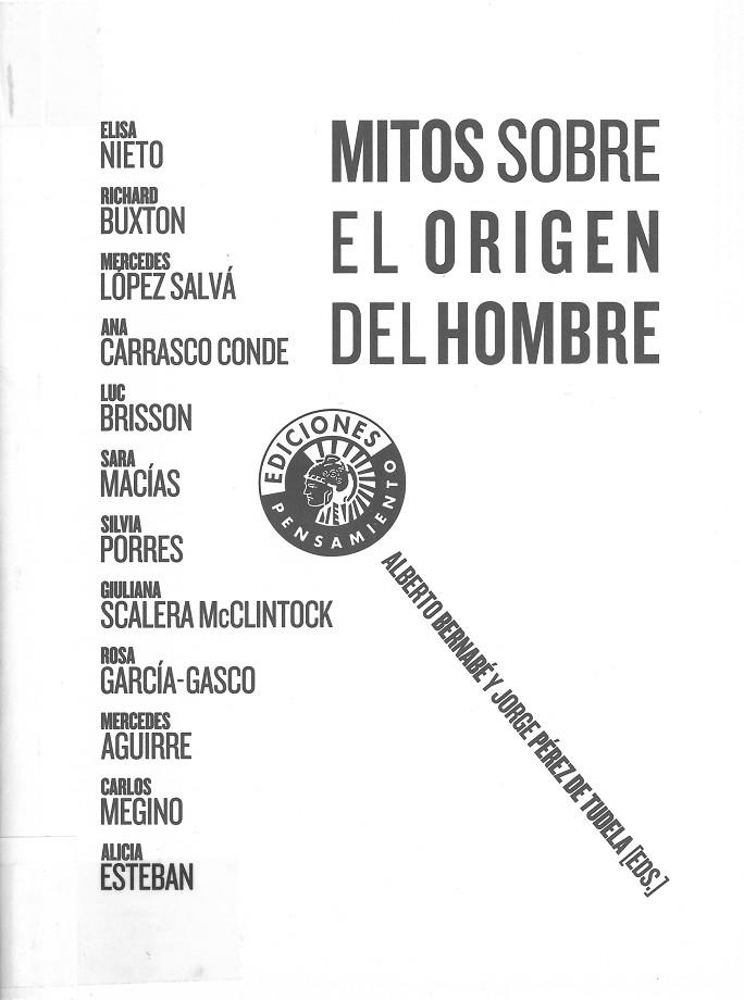 MITOS SOBRE EL ORIGEN DEL HOMBRE | 9788487619823 | BERNABÉ, ALBERTO