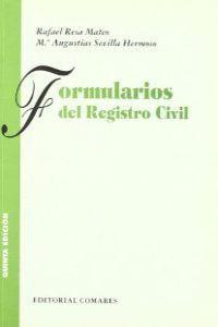 FORMULARIOS DE REGISTRO CIVIL (5º EDICIÓN) | 9788484447085 | RESA MATEO, RAFAEL / SEVILLA HERMOSO, Mª