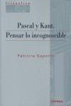 PASCAL Y KANT | 9788431323264 | SAPORITI, PATRICIA