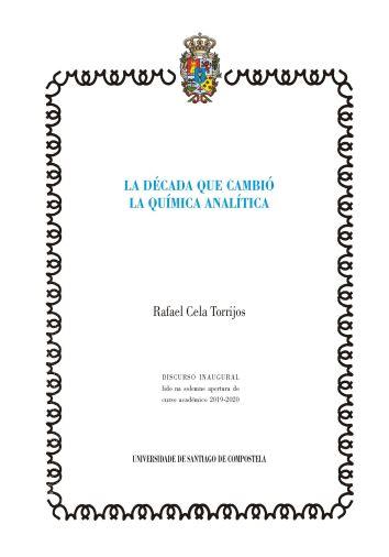 DÉCADA QUE CAMBIÓ LA QUÍMICA ANALÍTICA, LA | 9788417595272 | CELA TORRIJOS, RAFAEL