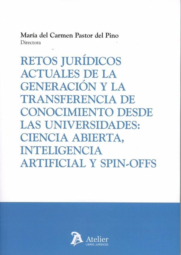 RETOS JURÍDICOS ACTUALES DE LA GENERACIÓN Y LA TRANSFERENCIA DE CONOCIMIENTO DESDE LAS UNIVERSIDADES | 9791388096273 | PASTOR DEL PINO, MARIA DEL CARMEN