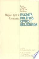 OBRES V, ESCRITS POLÍTICS, CÍVICS I RELIGIOSOS | 9788472569560 | COLL I ALENTORN, MIQUEL