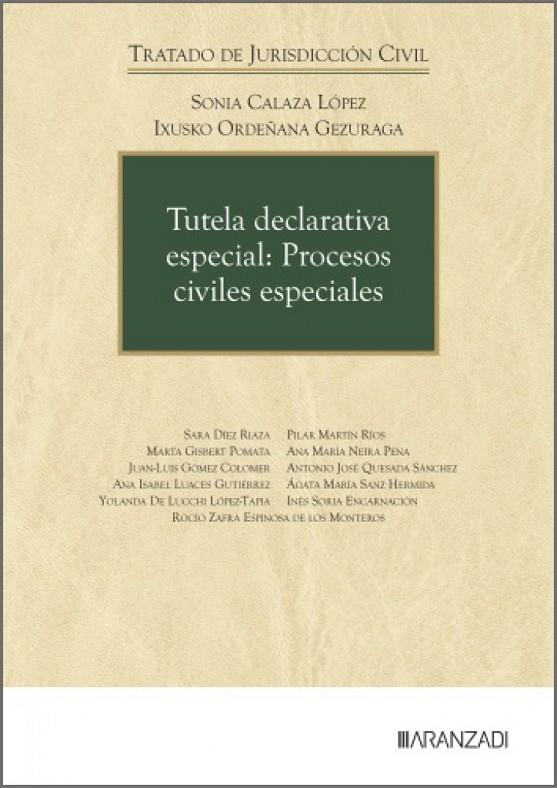 TUTELA DECLARATIVA ESPECIAL : PROCESOS CIVILES ESPECIALES | 9788410856677 | CALAZA LOPEZ, SONIA / ORDENANA GEZURAGA, IXUSKO