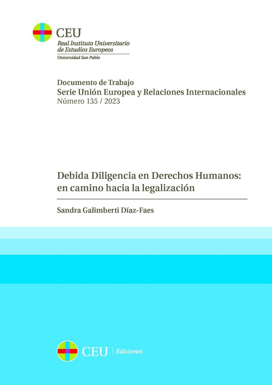 DEBIDA DILIGENCIA EN DERECHOS HUMANOS : EN CAMINO HACIA LA LEGALIZACIÓN | 9788419111692 | GALIMBERTI DÍAZ-FAES, SANDRA
