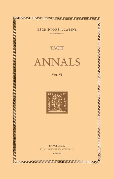 ANNALS -  VI - LLIBRE XVI | 9788472259294 | TACIT