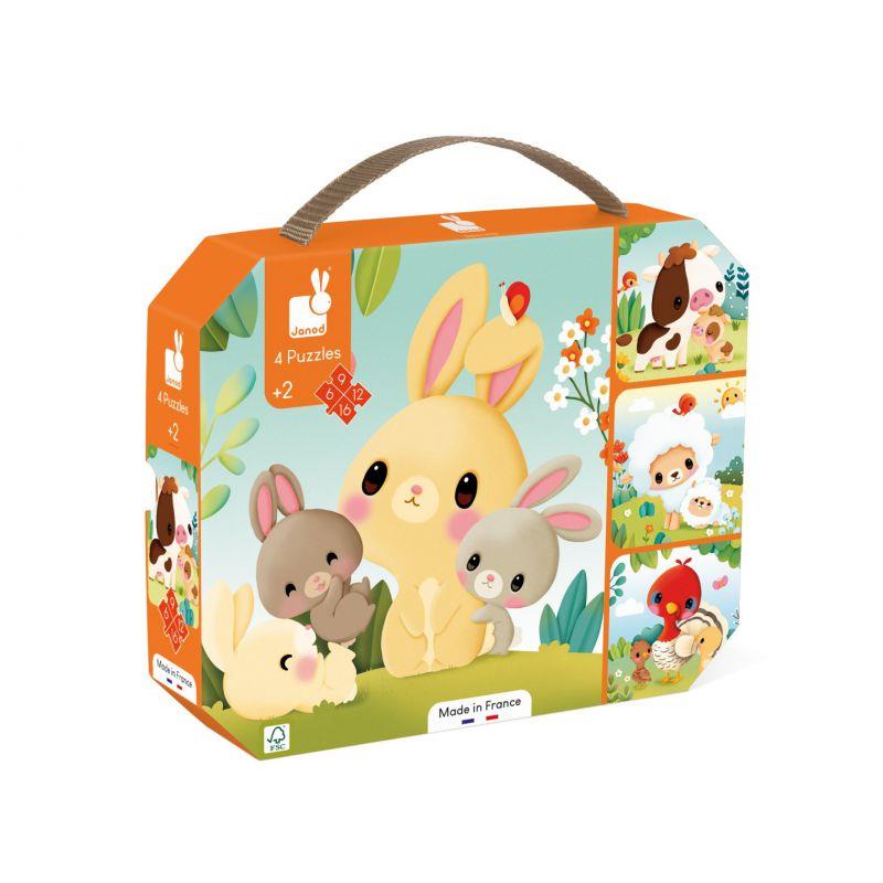 GRANJA-PUZZLE EVOLUTIU 4 UN.ANIMALS | 3700217333195