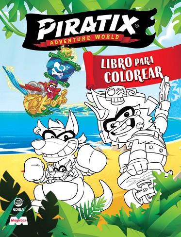 LIBRO PARA COLOREAR PIRATIX Nº 2 - GOLDEN TREASURE A CRAZY JUNGLE | 9788419011749 | EDIBA EUROPA EON SL