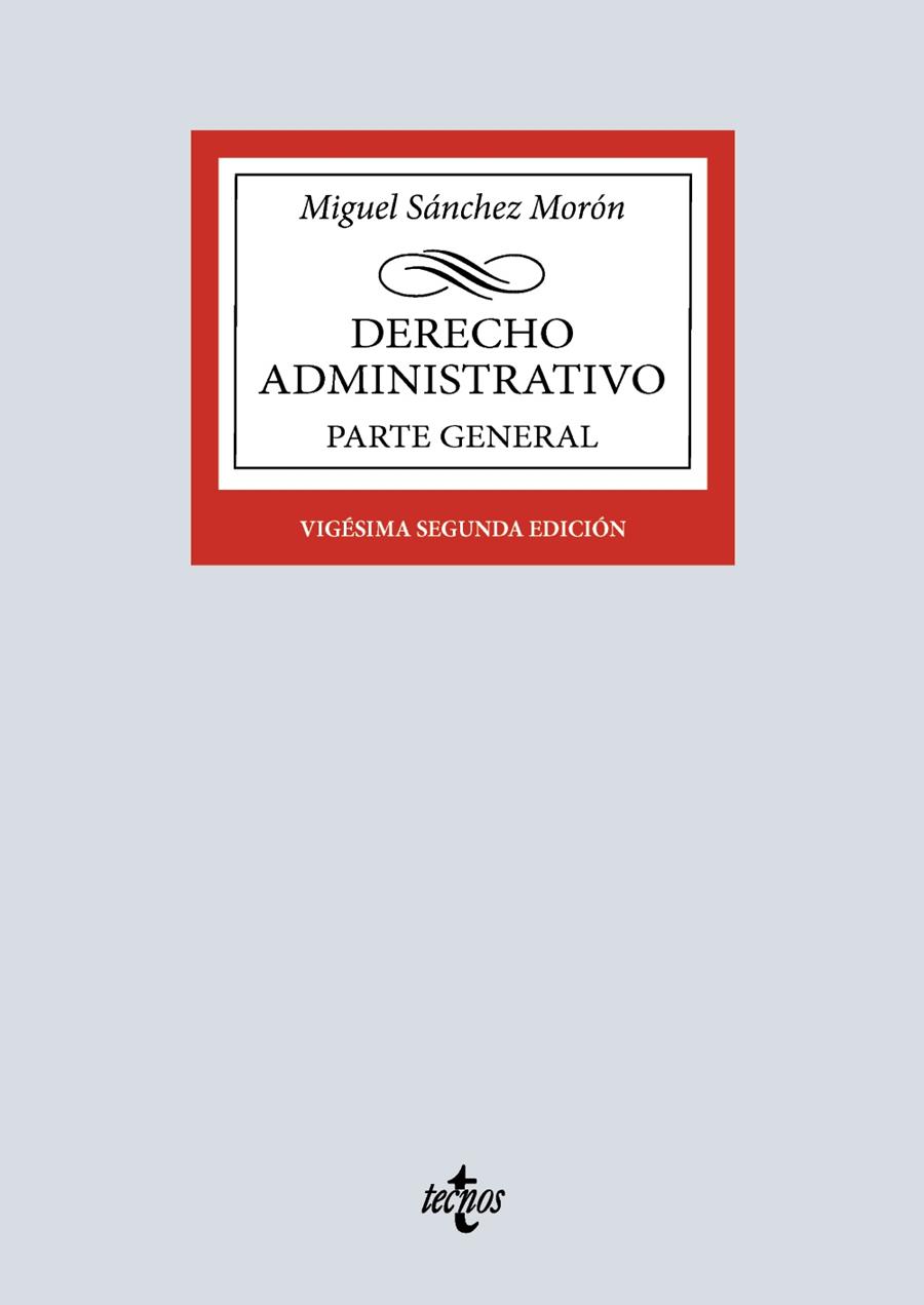 DERECHO ADMINISTRATIVO | 9788430994663 | SANCHEZ MORON, MIGUEL