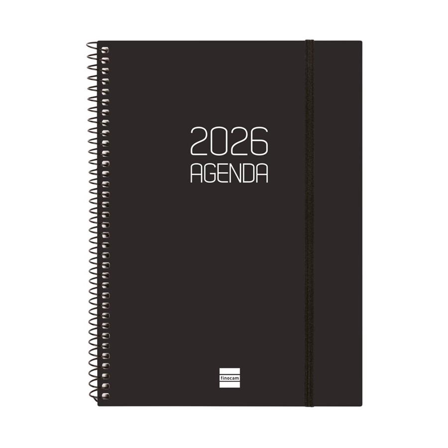 AGENDA ESPIRAL ANUAL OPAQUE E10 SVV 2026 NEGRE | 8422952408543