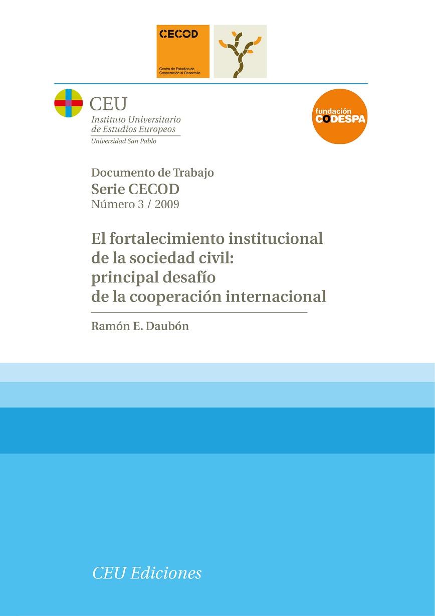 FORTALECIMIENTO INSTITUCIONAL DE LA SOCIEDAD CIVIL, EL | 9788492456338 | DAUBÓN, RAMÓN E.