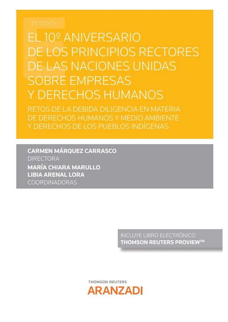 10 ANIVERSARIO DE LOS PRINCIPIOS RECTORES DE LAS NACIONES UNIDAS SOBRE EMPRESAS Y DERECHOS HUMANOS | 9788413917962 | MARQUEZ CARRASCO, CARMEN