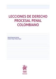 LECCIONES DE DERECHO PROCESAL PENAL COLOMBIANO | 9788413557250 | ESPINOSA ACUÑA, DAVID