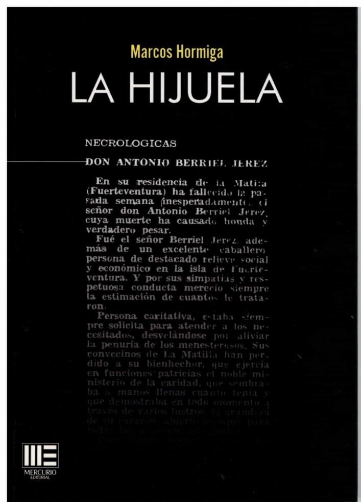 HIJUELA, LA | 9788418588853 | HORMIGA, MARCOS
