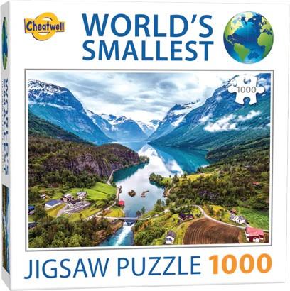 PUZZLE CHEATWELL WORLD’S SMALLEST – FJORDS, NORWAY 1000 PIEZAS | 5015766013442