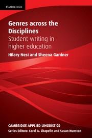 GENRES ACROSS THE DISCIPLINES | 9780521149594 | NESI, HILARY / GARDNER, SHEENA / CHAPELLE, CAROL A. / HUNSTON, SUSAN