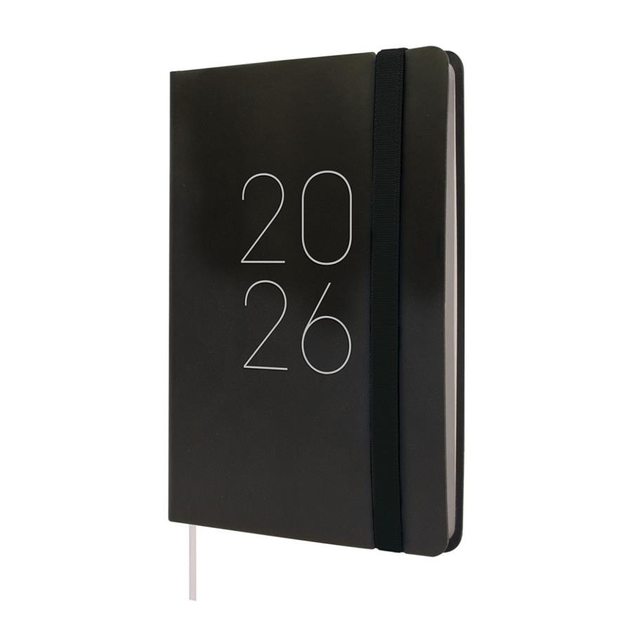 AGENDA ENQUADERNADA ANUAL LISA F4 SVH 2026 NEGRE | 8422952406037