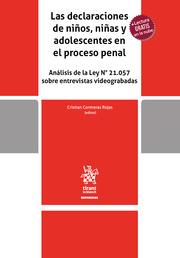 DECLARACIONES DE NIÑOS, NIÑAS Y ADOLESCENTES EN EL PROCESO PENAL, LAS | 9788411971621 | CONTRERAS ROJAS, CRISTIAN