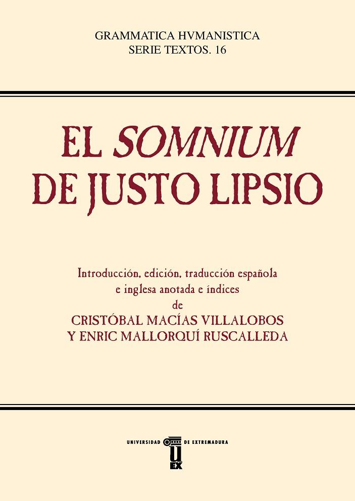 SOMNIUM DE JUSTO LIPSIO, EL | 9788491272281 | LIPSIO, JUSTO
