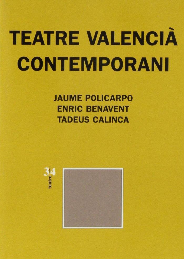 TEATRE VALENCIA CONTEMPORANI | 9788475026916 | AUTORS VARIS