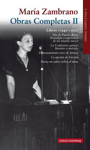 LIBROS (1940-1950) | 9788416495498 | ZAMBRANO, MARÍA