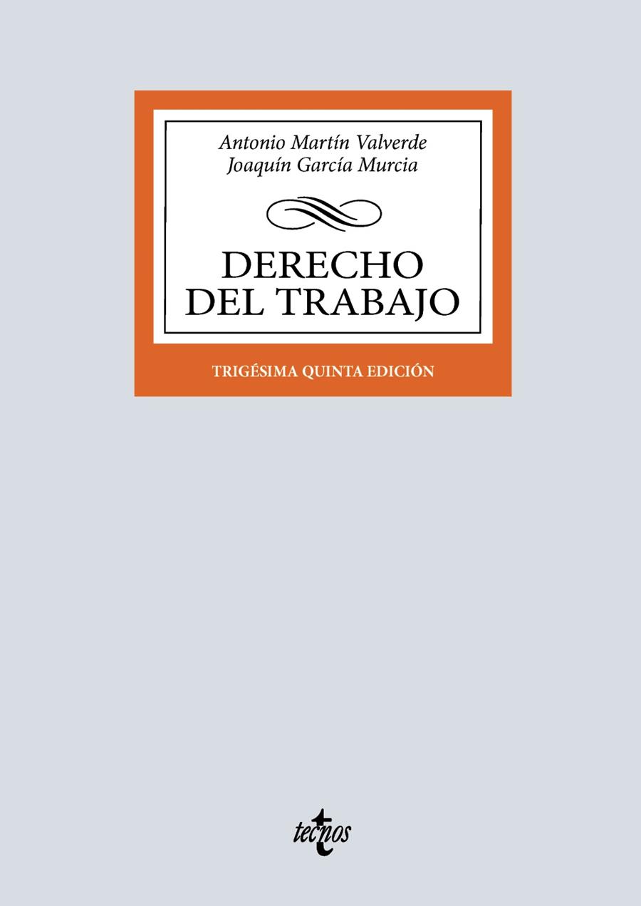DERECHO DEL TRABAJO | 9788430994595 | GARCÍA MURCIA, JOAQUÍN/MARTÍN VALVERDE, ANTONIO