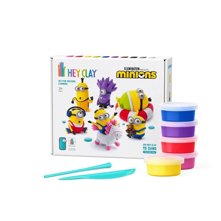 MINIONS SET 6 FIGURES 15 POTS HEY CLAY | 4897105244240