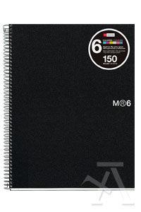 NOTEBOOK 6 COLORS A4 ESPIRAL MIQUELRIUS | 8422593028247