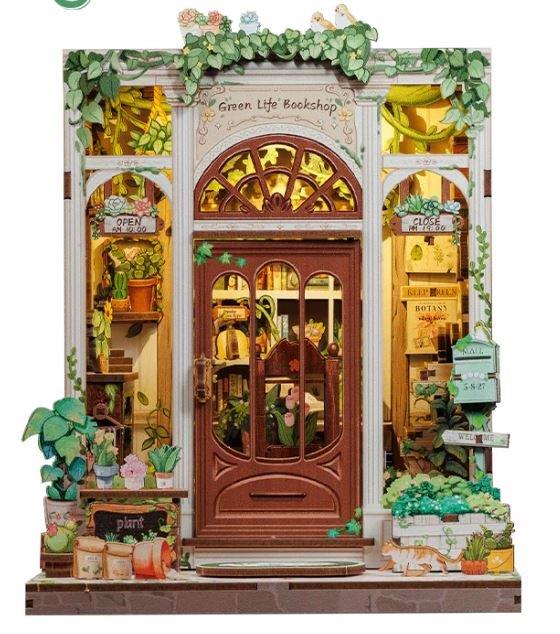 MAQUETA AMB LLUM GREEN LIFE BOOKSHOP | 6975436180777