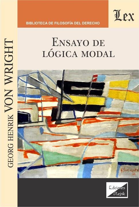 ENSAYO DE LOGICA MODAL | 9789563925234 | VON WRIGHT, GEORGE HENRIK