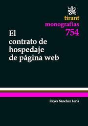 CONTRATO DE HOSPEDAJE DE PÁGINA WEB, EL | 9788490040485 | SÁNCHEZ LERÍA, REYES