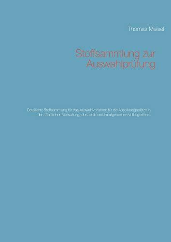 STOFFSAMMLUNG ZUR AUSWAHLPRÜFUNG | 9783750438279 | MEISEL, THOMAS
