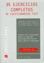 35 EJERCICIOS COMPLETOS DE CUESTIONARIOS-TEST PARA ACCESO A LAS CARRERAS JUDICIAL Y FISCAL | 9788484563617 | FRANCISCO DE PAULA BLASCO GASCÓ/GONZALO LÓPEZ EBRI/JOSÉ VICENTE MIRALLES GIL/JOSÉ A. NUÑO DE LA ROSA