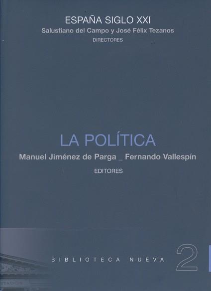 POLITICA, LA | 9788497428507 | TEZANOS / DEL CAMPO