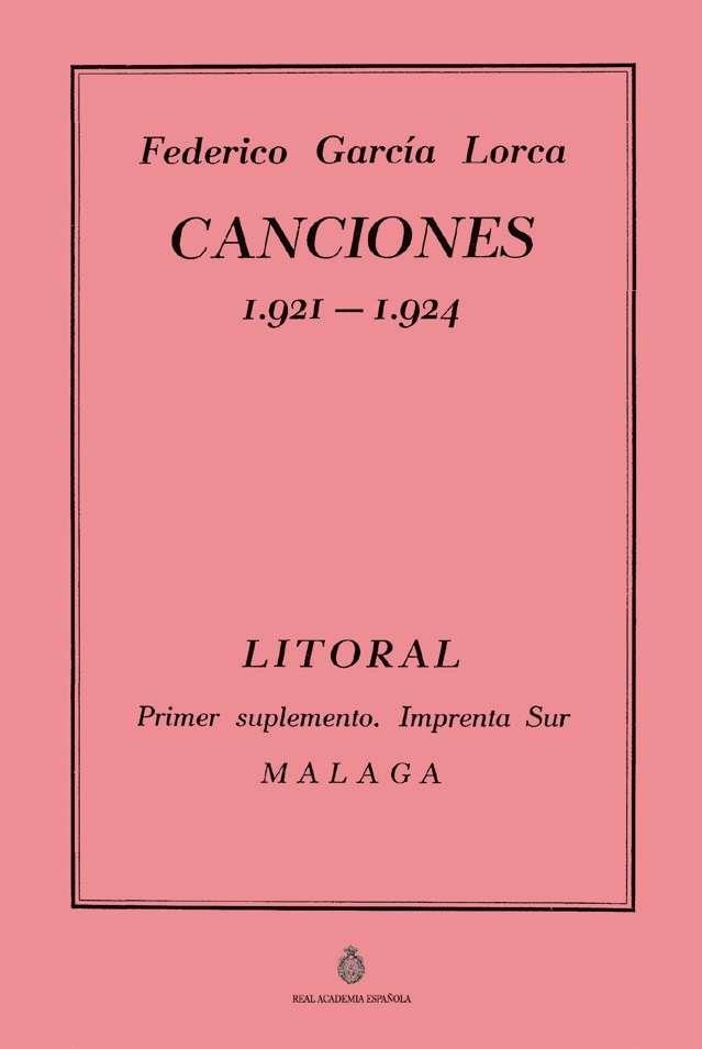 CANCIONES (1921-1924) | 9788412767902 | GARCÍA LORCA, FEDERICO
