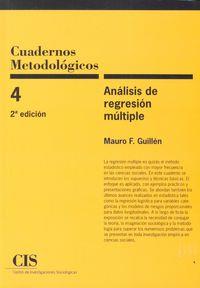 ANALISIS DE REGRESION MULTIPLE | 9788474766486 | GUILLEN RODRIGUEZ, MAURO FEDERICO