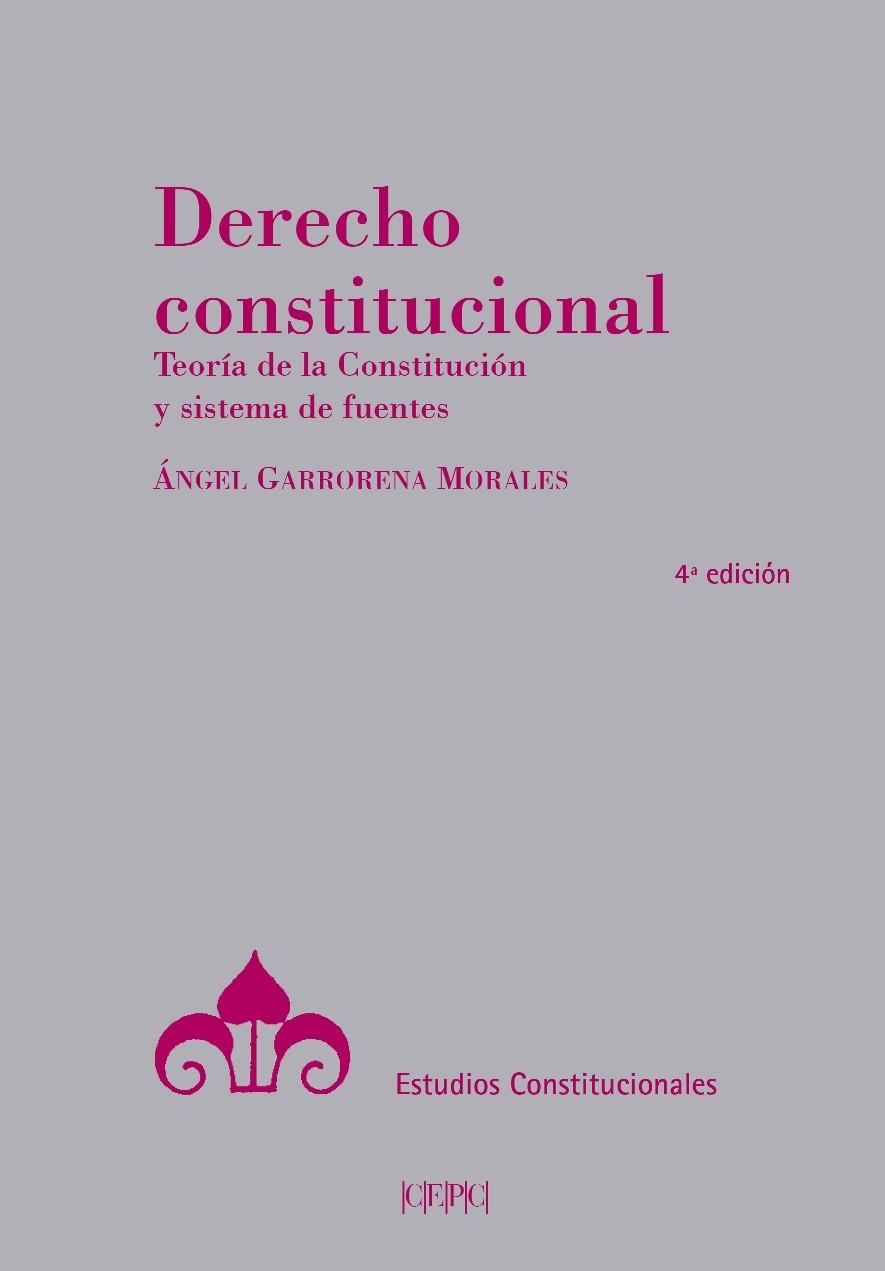 DERECHO CONSTITUCIONAL | 9788425918322 | GARRORENA MORALES, ÁNGEL
