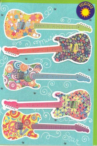 POSTAL GUITARRES FELICITATS | 8422829700756