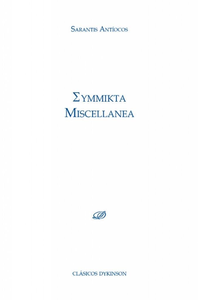 EYMMIKTA MISCELLANEA | 9788411700658 | ANTIOCOS, SARANTIS