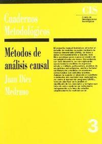 METODOS DE ANALISIS CAUSAL | 9788474761610 | DÍEZ MEDRANO, JUAN