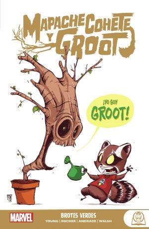 MARVEL YOUNG ADULTS. MAPACHE COHETE Y GROOT 01 : BROTES VERDES | 9788411010108 | WALSH, MICHAEL