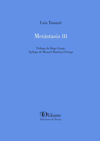 METÁSTASIS III | 9788412556612 | TAMARIT, LUIS