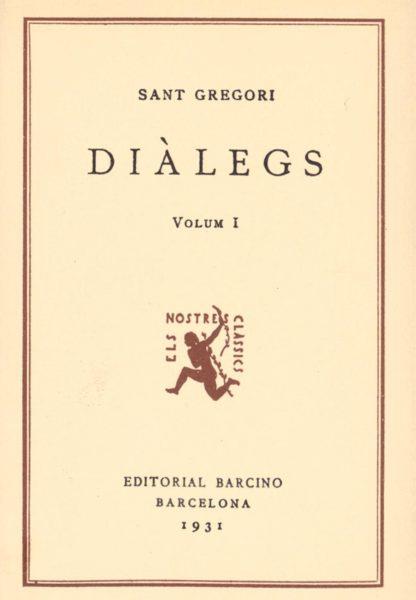 DIÀLEGS SANT GREGORI I | 9788472262270 | SANT GREGORI