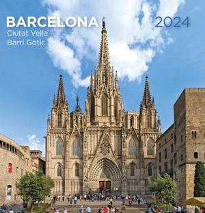 CALENDARI 2024 SOBRETAULA (14X15 CM) BARCELONA 2 (CIUTAT VELLA) | 8424455240774