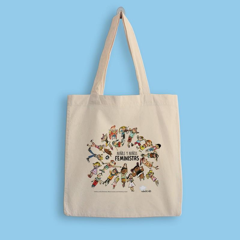 BOLSA DE TELA 'NIÑAS Y NIÑOS FEMINISTAS' | 9788419253118 | GUSTI / LACASA