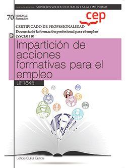 MANUAL IMPARTICION DE ACCIONES FORMATIVAS PARA EL EMPLEO (UF1645) | 9788419396952 | LETICIA CURIEL GARCIA