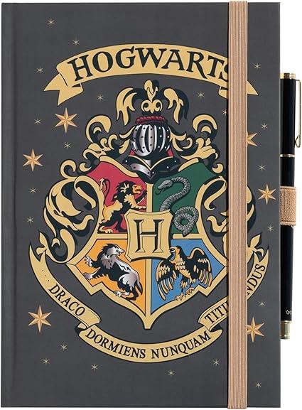 CUADERNO PREMIUM A5 CON BOLIGRAFO HARRY POTTER HOGWARTS | 8435747803850
