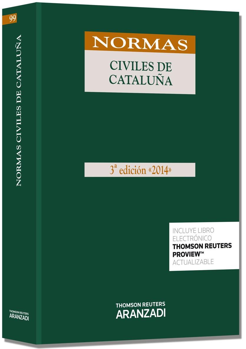 NORMAS CIVILES DE CATALUÑA [ED. 2013] | 9788490148266 | ARANZADI, DEPARTAMENTO DE REDACCIÓN